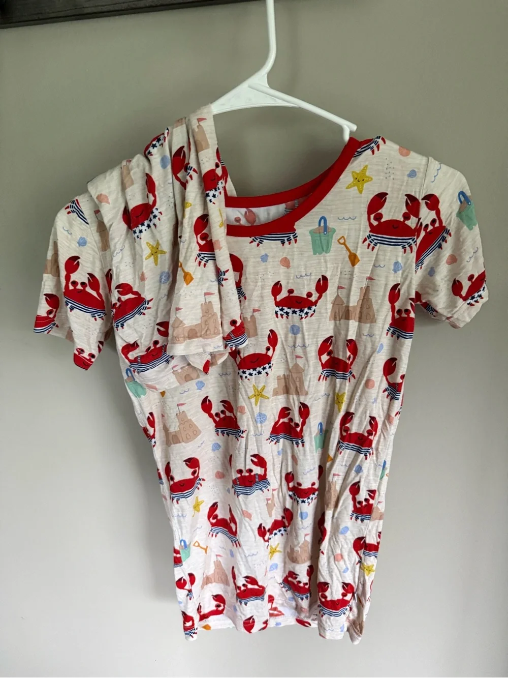 Little Sleppies 12-14 Crab short 2 piece set